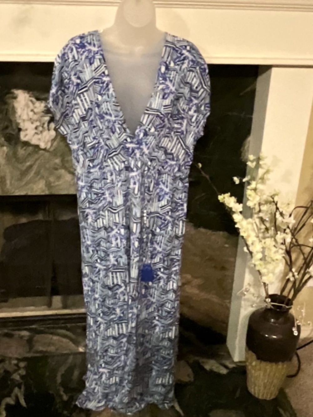 Blue Island Printed Dress, size XL,NWOT - Picture 10 of 10